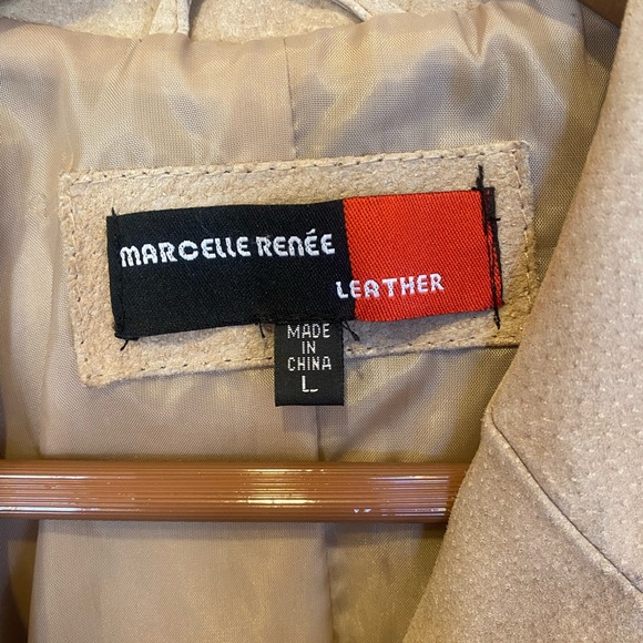 Leather suede blazer style jacket - Picture 7 of 7